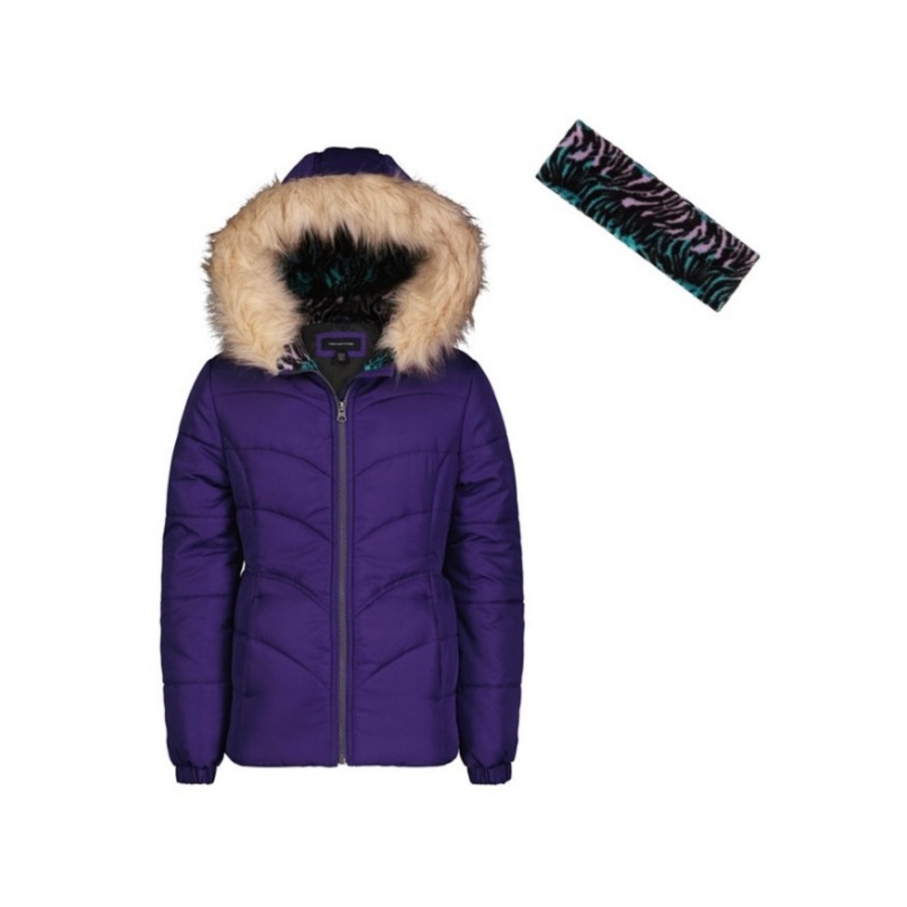 New Big Girl’s coat with headband 14/16
